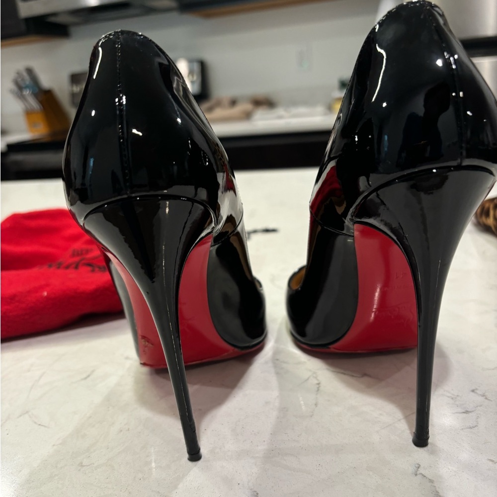 Christian Louboutin Black Patent So Kate